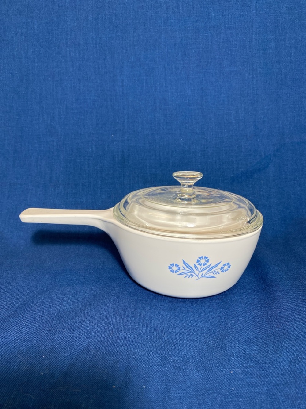 Vintage Corning Ware Blue Cornflower P-82-B 1.5 Pint Menuette Saucepan & Lid